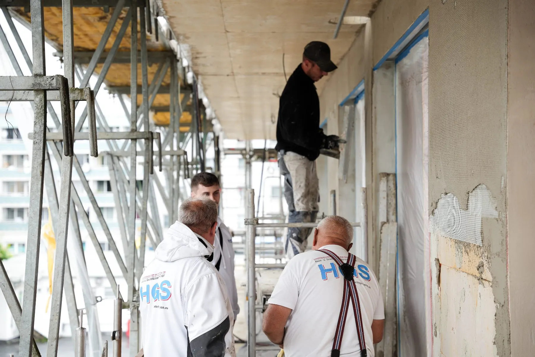 Das HGS-Team im Einsatz
